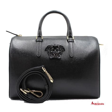 bolso versace negro y dorado|Bolsos Negro de Versace para Mujer .